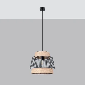 Hanglamp BRILO industrieel van – 1 lichtbronnen – L.35 x H.137 cm – zwart Hanglamp BRILO industrieel van – 1 lichtbronnen – L.35 x H.137 cm – zwart