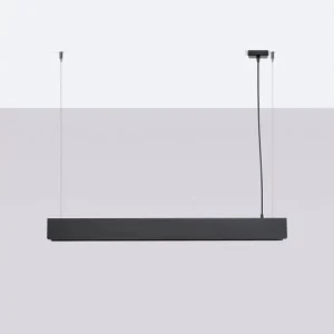 Hanglamp SPARK modern van  – 1 lichtbronnen – L.100 x H.120 cm – zwart