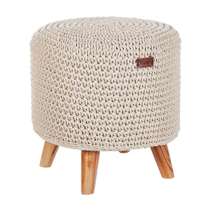 Hocker MARDAN Beige Katoen Hocker MARDAN Beige Katoen
