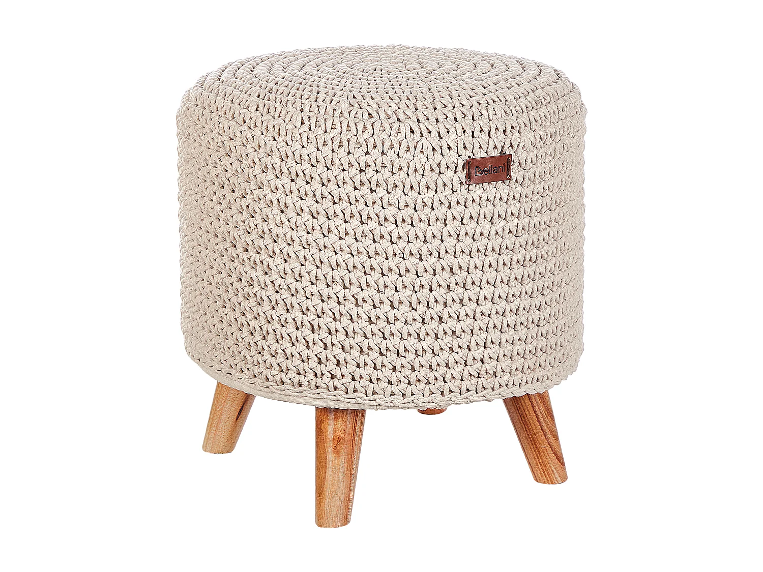 Hocker MARDAN Beige Katoen
