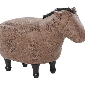 Hocker kunstleer bruin HORSE Hocker kunstleer bruin HORSE