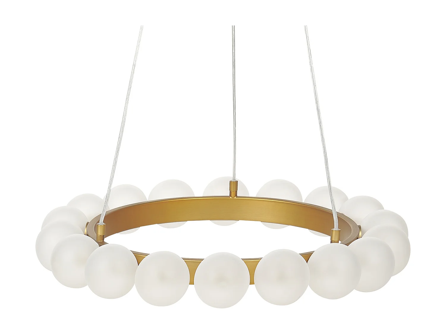 Hanglamp 18 lampen metaal goud GEORGES