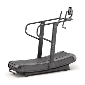 Gebogen fitnessloopband – Half Human – Model CURVE – Voor thuisgebruik – Niet-gemotoriseerd en zelfvoedend Gebogen fitnessloopband – Half Human – Model CURVE – Voor thuisgebruik – Niet-gemotoriseerd en zelfvoedend