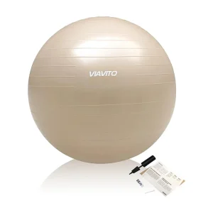 Gymnastiekbal – Viavito – 55 cm – Anti-barst – Beige Gymnastiekbal – Viavito – 55 cm – Anti-barst – Beige