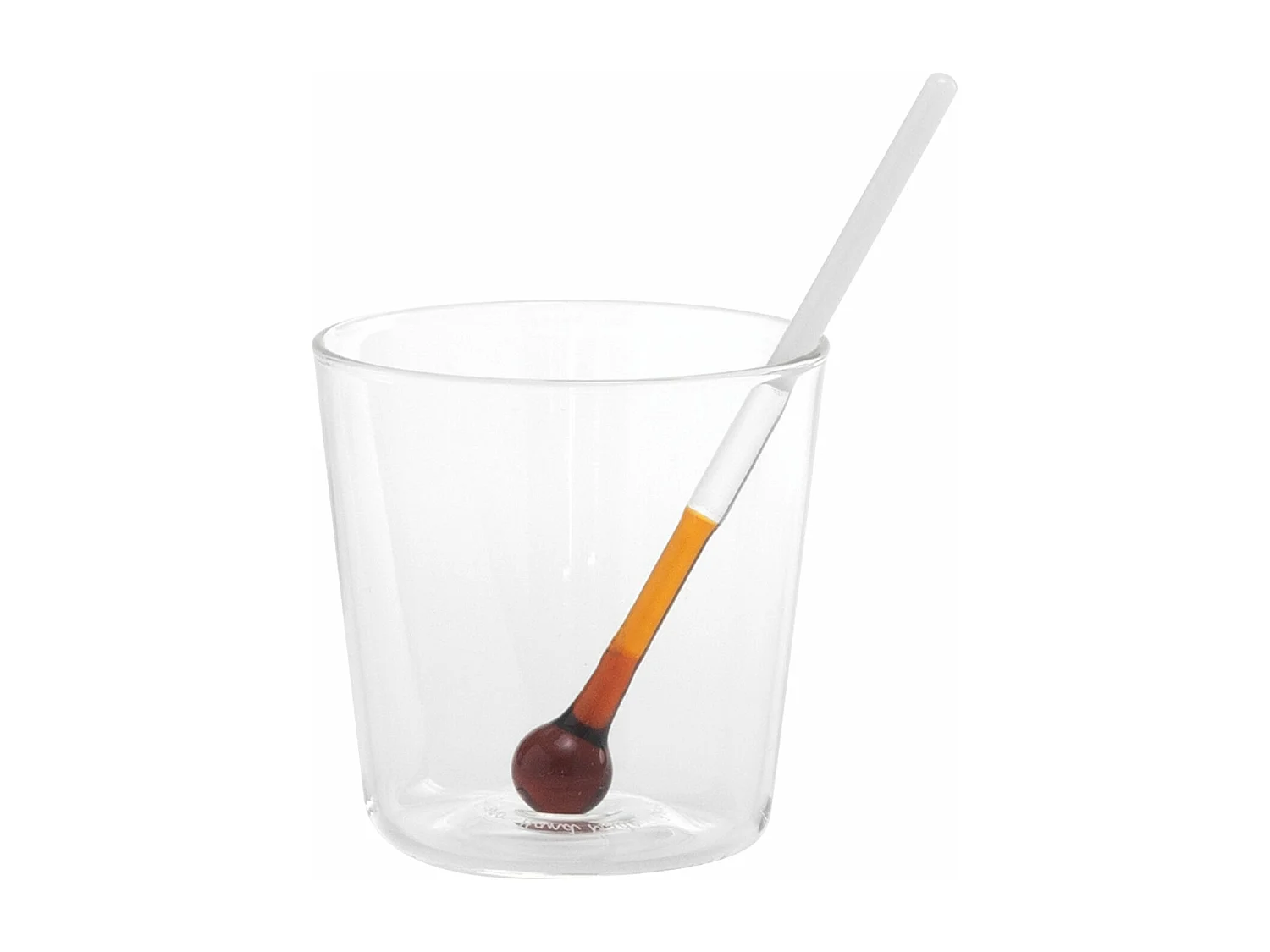 Gobelet doseur Spritzometer Ensemble de 2 verres + distributeur de Spritz, verre décoré, fabriqué en Italie Zafferano Italia