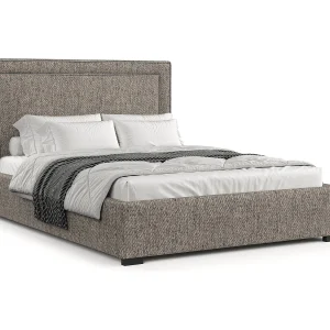 Gestoffeerd bed Como – 180 x 200 cm – geweven stof – bruin Gestoffeerd bed Como – 180 x 200 cm – geweven stof – bruin