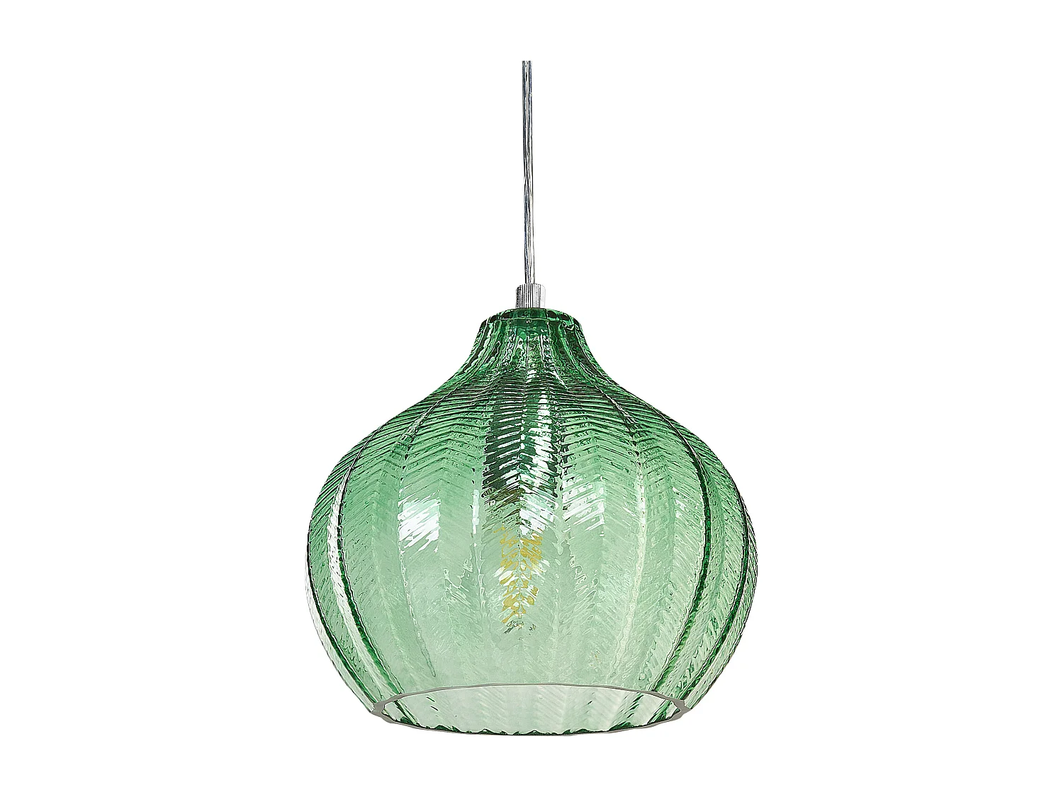 Hanglamp glas groen KEILA