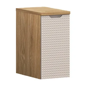 Halve kolom 1 deur 30cm Mallory Beige en hout Halve kolom 1 deur 30cm Mallory Beige en hout