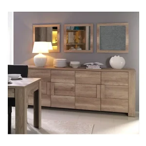 Groot buffet 4 deuren – Collectie FARRA – eiken Dab Canyon