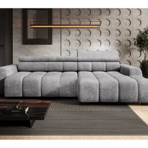 Hoekbank BULL – modern, verstelbare zitting, zonder slaapfunctie, Eden, rechteropstelling, 285x168x97 cm, kleur lichtgrijs Hoekbank BULL – modern, verstelbare zitting, zonder slaapfunctie, Eden, rechteropstelling, 285x168x97 cm, kleur lichtgrijs