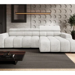 Hoekbank BULL – modern, verstelbare zitting, zonder slaapfunctie, Eden, rechteropstelling, 285x168x97 cm, kleur lichtgrijs Hoekbank BULL – modern, verstelbare zitting, zonder slaapfunctie, Eden, rechteropstelling, 285x168x97 cm, kleur lichtgrijs
