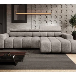 Hoekbank BULL – modern, verstelbare zitting, zonder slaapfunctie, Eden, rechteropstelling, 285x168x97 cm, kleur lichtgrijs Hoekbank BULL – modern, verstelbare zitting, zonder slaapfunctie, Eden, rechteropstelling, 285x168x97 cm, kleur lichtgrijs