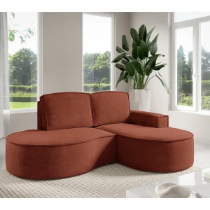 Hoekbank MOLLY Zonder Slaapfunctie – Halfrond, Curio-Bouclé-Stof, Met Losse Rugkussens, Zachte Bouclé-Bekleding, 210x157x88 cm, Rechterzijde Bruin Hoekbank MOLLY Zonder Slaapfunctie – Halfrond, Curio-Bouclé-Stof, Met Losse Rugkussens, Zachte Bouclé-Bekleding, 210x157x88 cm, Rechterzijde Bruin