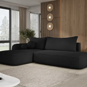 Hoekbank BABU met slaapfunctie – Moderne lounge voor woonkamer, functionele slaapbank in stof NOW OR NEVER, 300x105x60cm, linkerzijde, BEIGE Hoekbank BABU met slaapfunctie – Moderne lounge voor woonkamer, functionele slaapbank in stof NOW OR NEVER, 300x105x60cm, linkerzijde, BEIGE
