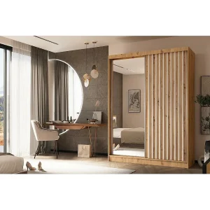 Hangkast Helix 160/216/61 eiken ambacht+wit Hangkast Helix 160/216/61 eiken ambacht+wit