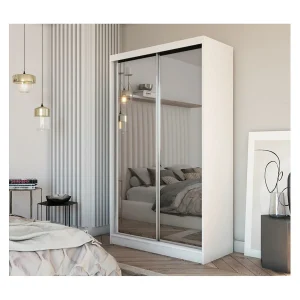 Hangkast Debra 150/216/61 wit met spiegel