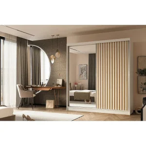 Hangkast Helix 200/216/61 wit+eikenhouten ambacht Hangkast Helix 200/216/61 wit+eikenhouten ambacht