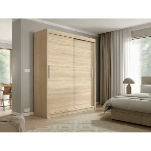 Hangkast Katrina eiken Sonoma 200/215,5/59 cm 2-deurs Hangkast Katrina eiken Sonoma 200/215,5/59 cm 2-deurs