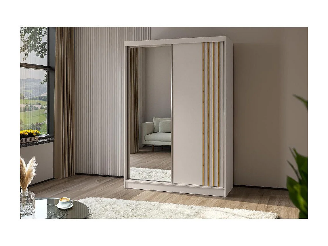 Hangkast Nela 120/216/61 kasjmier+eiken Artisan met lade-inzetstukken
