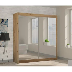 Hangkast Debra 200/216/61 eiken Artisan met spiegel