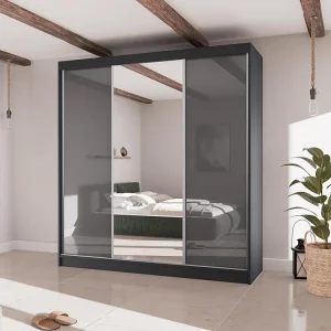 Hangkast Velis II 200/61/215 zwart+grafiet Hangkast Velis II 200/61/215 zwart+grafiet