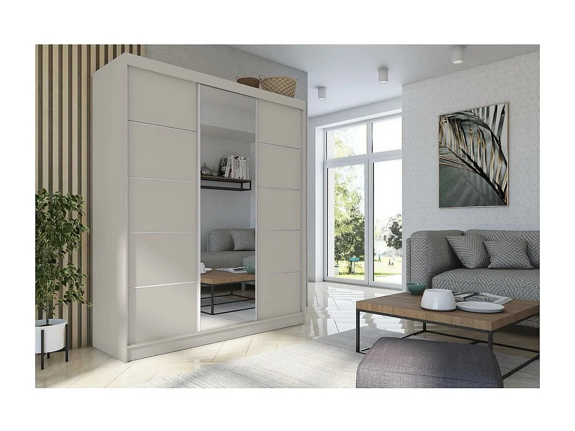 Hangkast Marika 240/216/61 kasjmier met spiegel