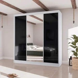 Hangkast Velis II 200/61/215 wit+zwart Hangkast Velis II 200/61/215 wit+zwart