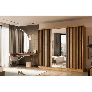 Hangkast Helix 240/216/61 eiken ambacht+zwart Hangkast Helix 240/216/61 eiken ambacht+zwart