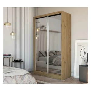 Hangkast Debra 150/216/61 eiken Artisan met spiegel