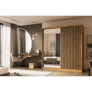 Hangkast Helix 200/216/61 eiken ambacht+zwart Hangkast Helix 200/216/61 eiken ambacht+zwart