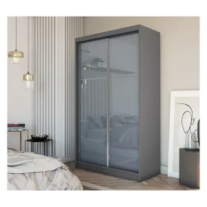 Hangkast Viva 120/216/61 grafiet met Lacobel-glas Hangkast Viva 120/216/61 grafiet met Lacobel-glas