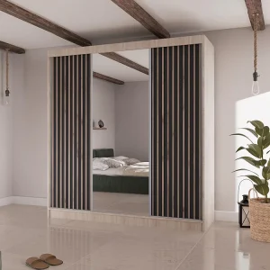 Hangkast Lico II 200/61/215 eiken sonoma+zwart Hangkast Lico II 200/61/215 eiken sonoma+zwart