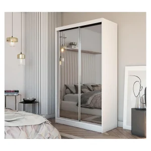 Hangkast Debra 120/216/61 wit met spiegel