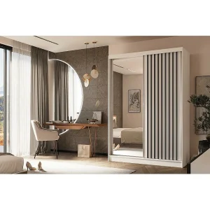 Hangkast Helix 150/216/61 wit+zwart Hangkast Helix 150/216/61 wit+zwart