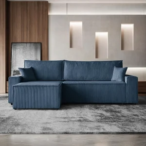 HOEKBANK met slaapfunctie Hektor donkerblauw HOEKBANK met slaapfunctie Hektor donkerblauw