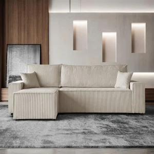 HOEKBANK met slaapfunctie Hektor beige HOEKBANK met slaapfunctie Hektor beige