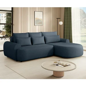 HOEKBANK Olivio L Donkerblauw