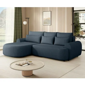 HOEKBANK Olivio L Donkerblauw