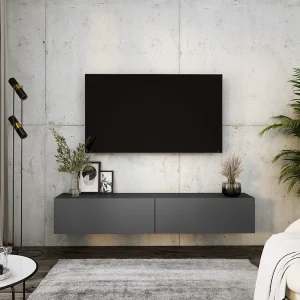 Hangend tv-meubel, 170 x 34 x 32 cm, antraciet