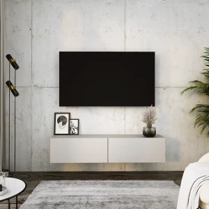 Hangend tv-meubel, 140 x 34 x 32 cm, kasjmier