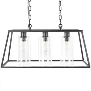 Hanglamp 3 lampen zwart MUGER Hanglamp 3 lampen zwart MUGER