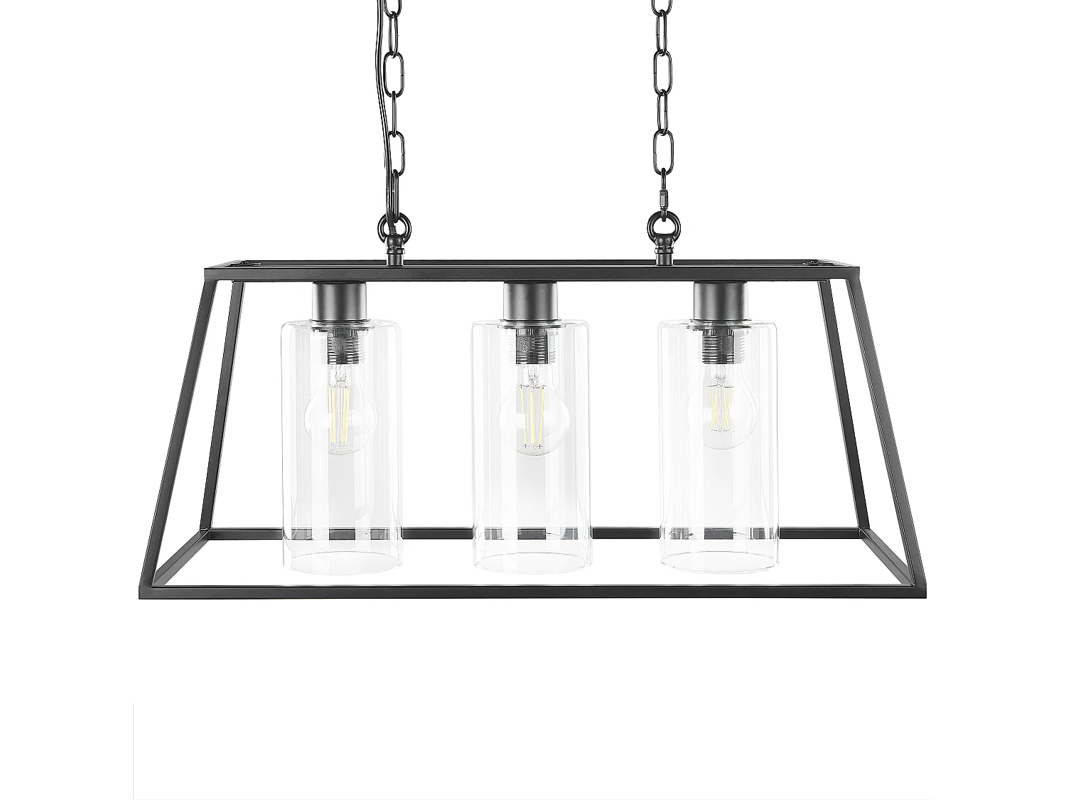 Hanglamp 3 lampen zwart MUGER