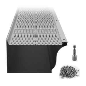 Gutter Guard SucceBuy 6" Brede 208' Lange Dakgootbeschermer, Gaasafdekking, Bescherming Tegen Bladafval