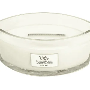 Geurkaars ellips, White Teak, wit 453 gr Geurkaars ellips, White Teak, wit 453 gr