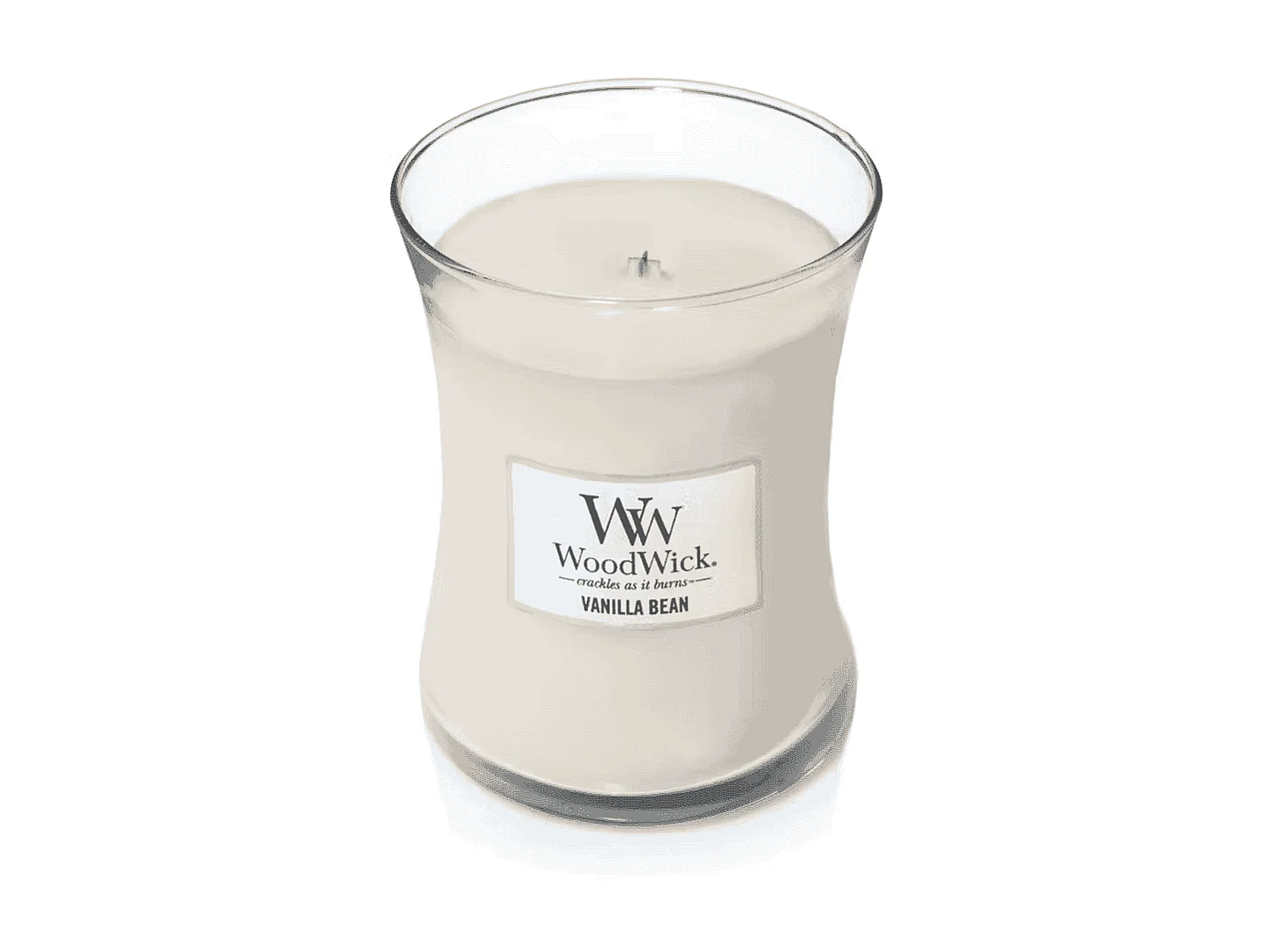 Geurkaars zandloper, Vanilla Bean, beige 275 gr