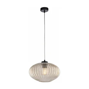 Suspension Ginger fer noir, câble réglable, diffuseur verre soufflé ambré décor surélevé, 1 lumière, style chaleureux Suspension Ginger fer noir, câble réglable, diffuseur verre soufflé ambré décor surélevé, 1 lumière, style chaleureux