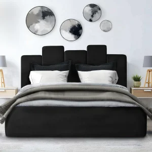 Gestoffeerd bed Orion 190x212x90 cm Slaapvlak 180×200 cm, opbergruimte, gaslift, stof Monolith grafiet Gestoffeerd bed Orion 190x212x90 cm Slaapvlak 180×200 cm, opbergruimte, gaslift, stof Monolith grafiet