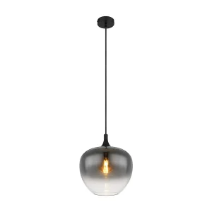 Hanglamp metaal zwart dof, 1x E27 Hanglamp metaal zwart dof, 1x E27