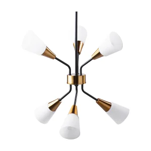 Hanglamp wit / goud AROYO VI Hanglamp wit / goud AROYO VI