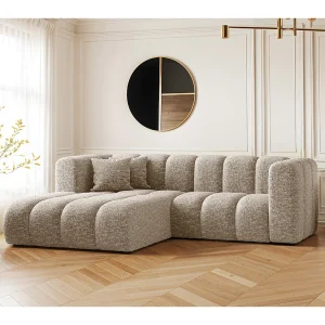 Hoekbank, L-vormige bank Grand modulaire stof Haga Beige Links Hoekbank, L-vormige bank Grand modulaire stof Haga Beige Links